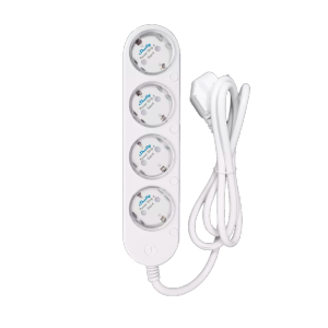 Shelly Power Strip 4 Gen4 (White) Regleta inteligente con 4 tomas independientes