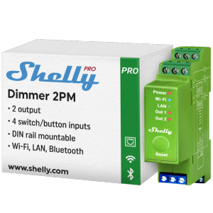     Shelly Pro Dimmer 2PM WiFi 2.4 GHz IEEE802.11 b/g/n / Bluetooth