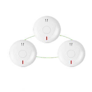 3 detectores de humo autónomo interconectado Permite conectar varios detectores por RF
