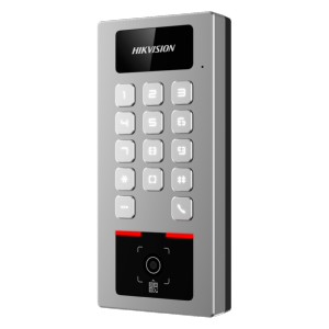 Control de acceso PoE IP65 IK09 Tarjeta MF DESFire, QR dinámico y PIN