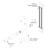  Ventosa electromagnética Dorcas Para puerta sencilla