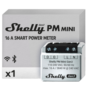     Shelly PM Mini Gen3 WiFi 2.4 GHz IEEE802.11 b/g/n / Bluetooth