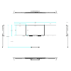 Compatible con interactiva IB-TE-YL-75E2 Pizarra lateral izquierda para tiza